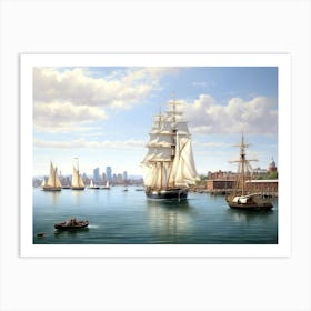 Boston Harbor Art Print