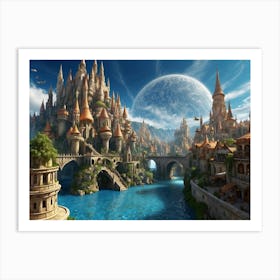 Fantasy City 18 Art Print