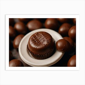 Chocolates On A Plate 2 Art Print