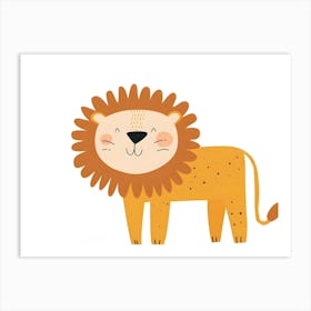 Cute Lion Art Print