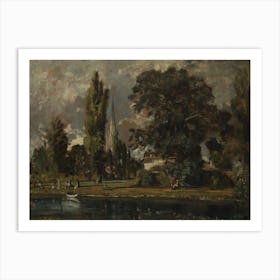 Salisbury Cathedral And Leadenhall From The River Avon, John Constable Art Print