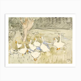 Ducks (1873–1917), Theo Van Hoytema Art Print