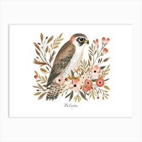 Little Floral Falcon 2 Poster Art Print
