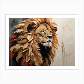 Lion Canvas Art Art Print