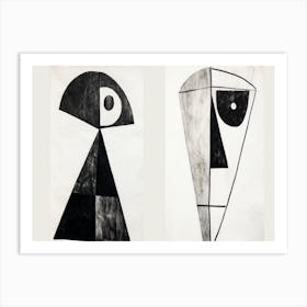 Two Drawings Art Print