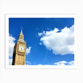 Big Ben And Clouds (UK Series) Art Print