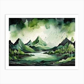 Mountain Landscape 19 Art Print