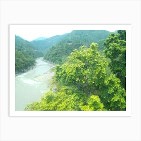 River 7 By Binod Dawadi Art Print