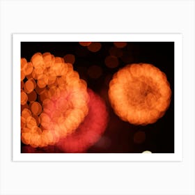 Fireworks Bokeh Art Print