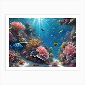 Coral Reef Nature Wonder Art Print