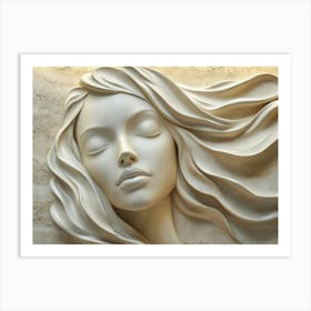 Face Of A Woman 3 Art Print