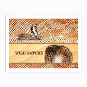 WILD NATURE - SNAKE design collection Art Print