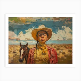 Cowgirl 3 Fy H Art Print