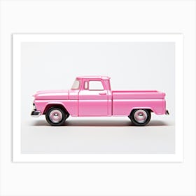Toy Car 62 Chevy Pickup Pink Art Print
