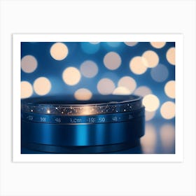 A Camera Lens With Sparkling Bokeh In The Background, Emphasizing The Magic Of Photography And Capturing Moments Art Print