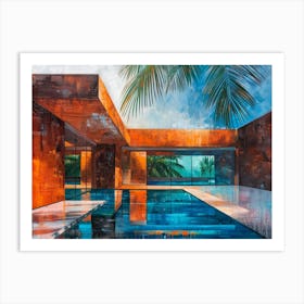 Pool House Art Print