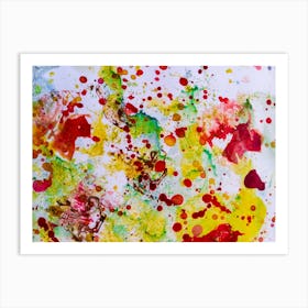 Watercolor Splashes 1 Art Print