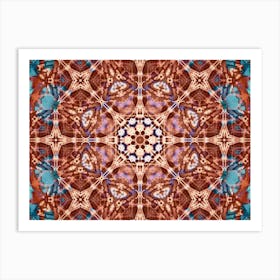 The Pattern Is A Brown Mandala Art Print