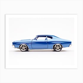 Toy Car 70 Chevelle Ss Blue Art Print