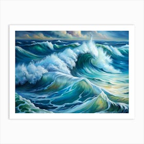 Ocean Waves 1 Art Print