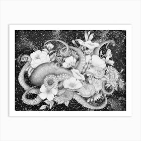 Magic Ocean Octoups Art Print