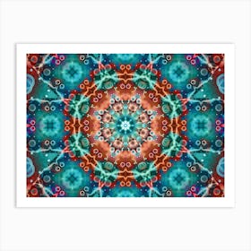 The Decor Is An Orange Pattern 1 Art Print