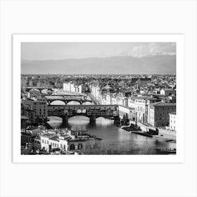 Florence In Black And White 10 Art Print