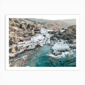 Ikaria, Blue Zone Coast Ikaria Art Print