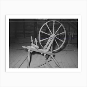 Spinning Wheel In Attic, Cajun Farm Home, Crowley, Louisiana By Russell Lee Art Print