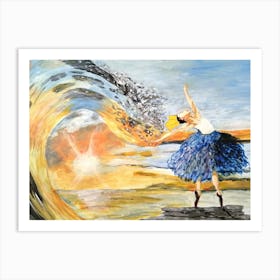 Sun And Sea Queen Art Print