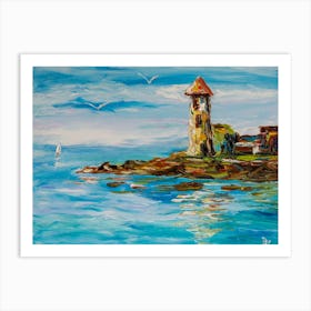 Abandoned lighthouse Art Print