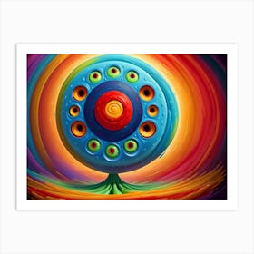 Colorful Psychedelic Painting Art Print