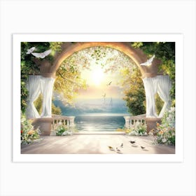 Archway To The Garden Art Print