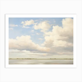 Neutral Summer Coastal Vintage Art Print