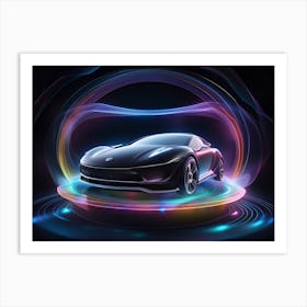 Futuristic Sports Car Art Print