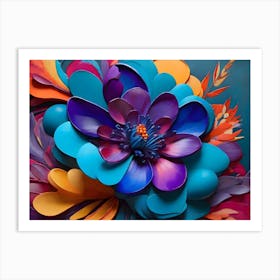 Paper Flower Art Print