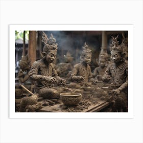 Sculpture from china Art Print