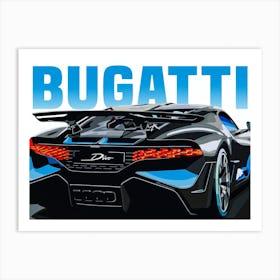 Bugatti Divo Art Print