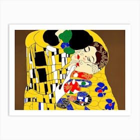 Kiss By Gustav Klimt Art Print