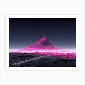 Pink Mountain 1 Art Print