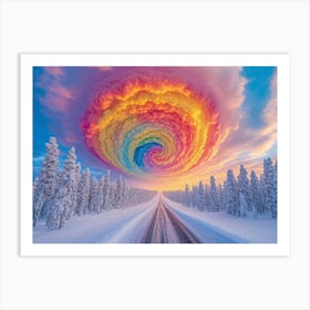 Rainbow Vortex Art Print