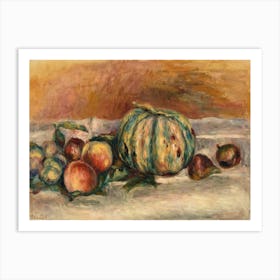 Still Life With Melon, Pierre Auguste Renoir Art Print