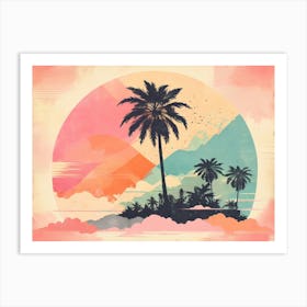 Palm Trees In The Sky Art Print