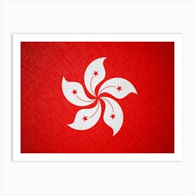 Flag Of Hong Kong Art Print