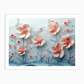 3d Artwork Flower 5 Art Print