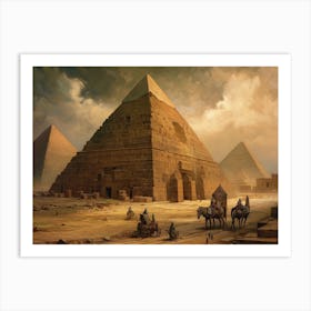 Pyramids Of Giza 2 Art Print