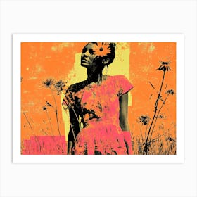 Girl In A Field 2 Art Print