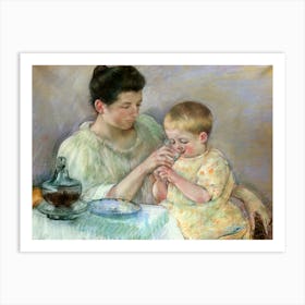 Mother Feeding Child (1898), Mary Cassatt Art Print