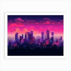 Warsaw Skyline Art Print