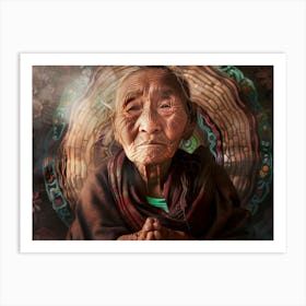 Shantiva zaga, Tibetan Grandmother wisdom Art Print